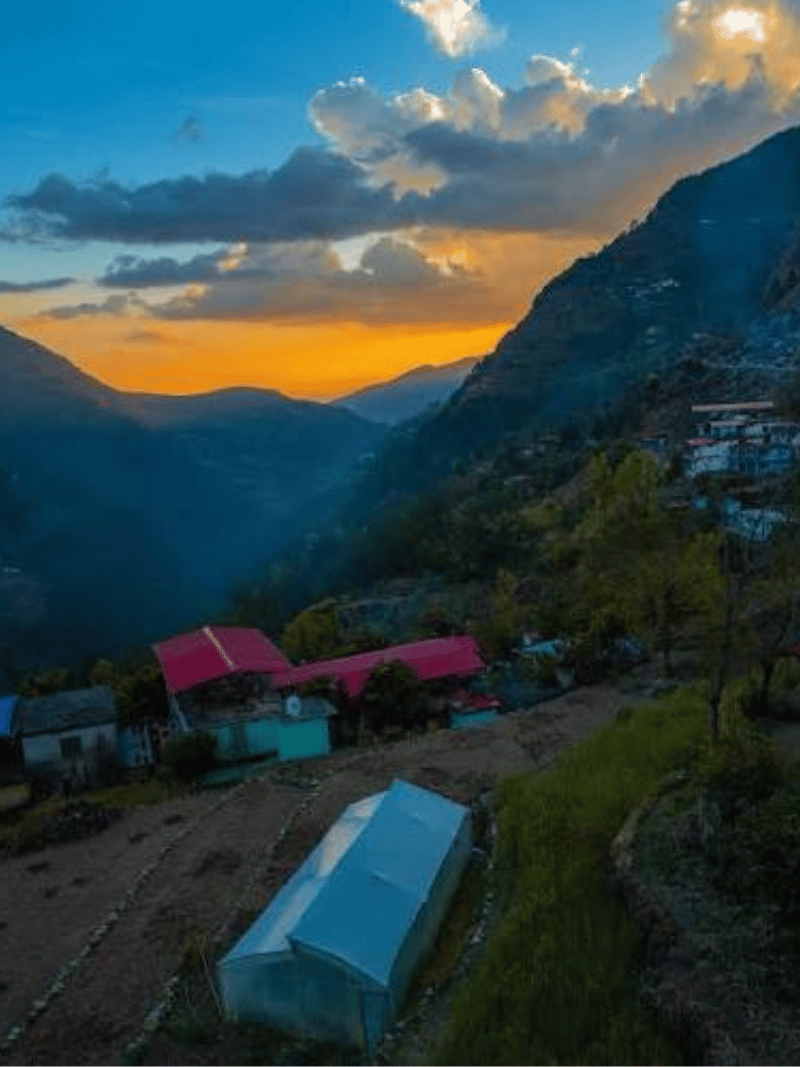Chopta meadows and mountains